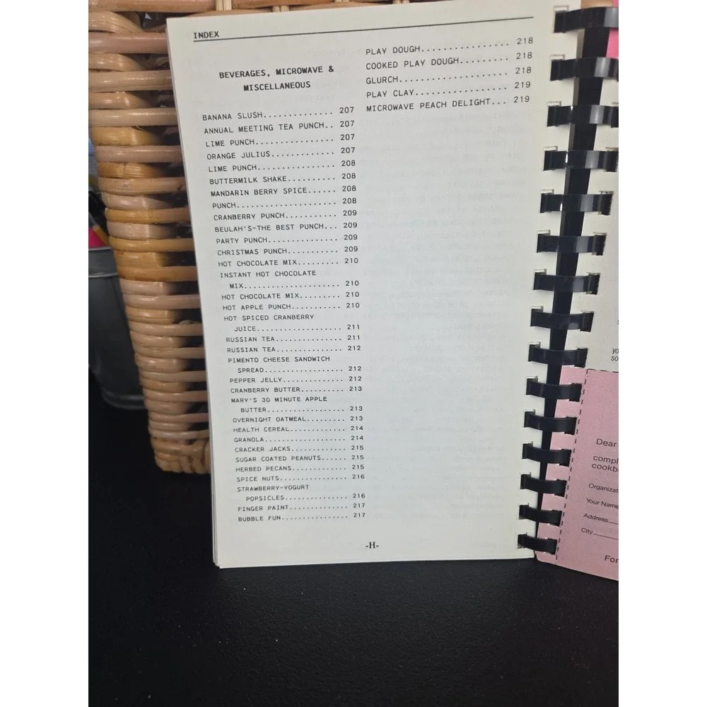 First United Methodist Church Cookbook Waynesville, North Carolina 1991 Spiral
